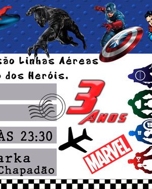 Convite Avengers