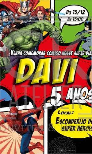 Convite Avengers