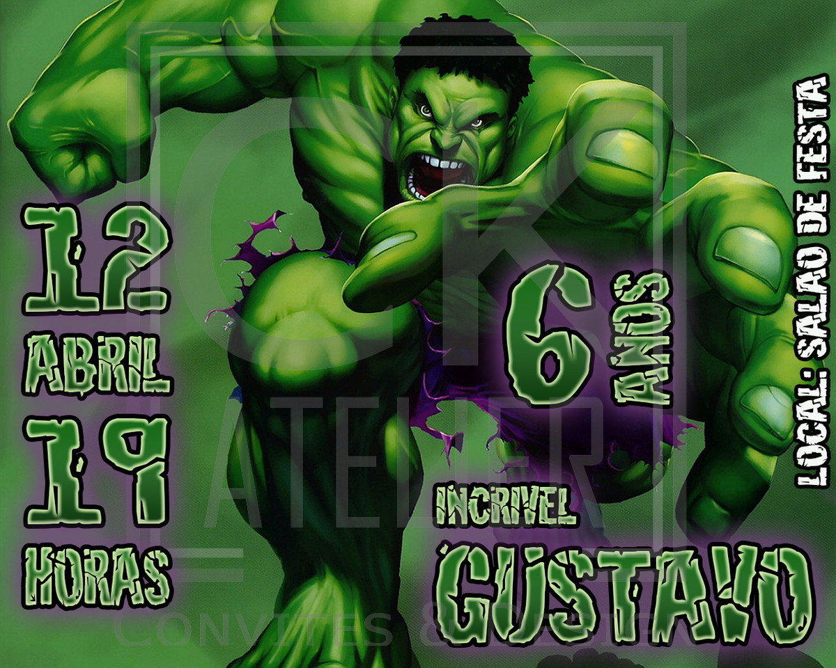 Convite Avengers - Imagem 2