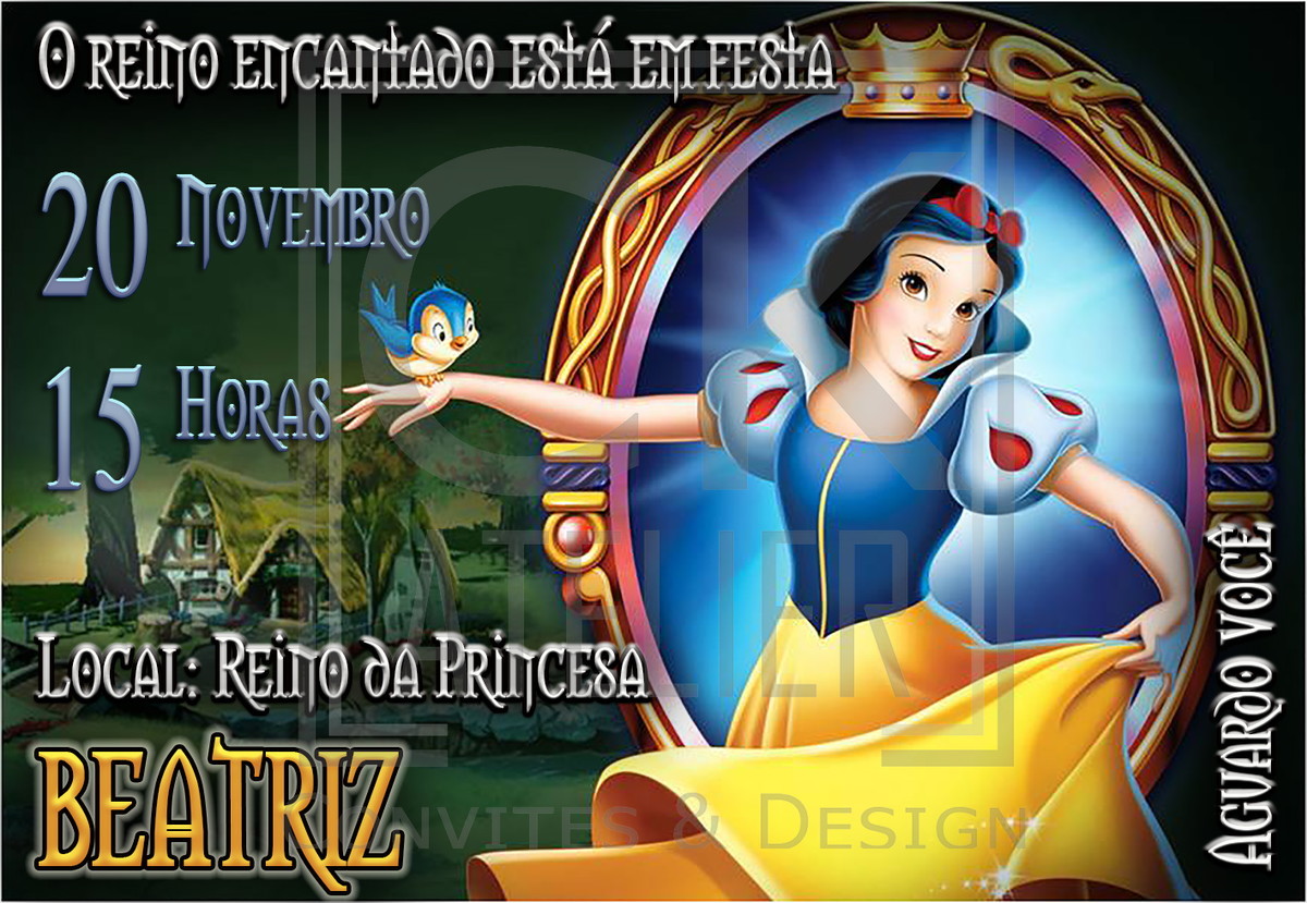 Convite Branca de Neve