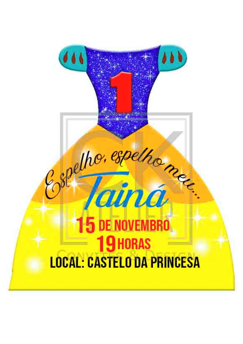 Convite Branca de Neve