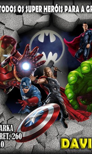 Convite Digital Avengers