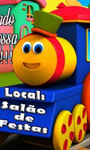 Convite Digital Bob o trem