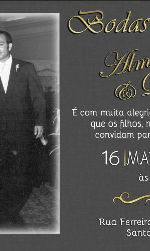 Convite Digital Bodas de Ouro