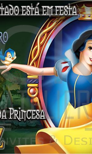 Convite Digital Branca de Neve