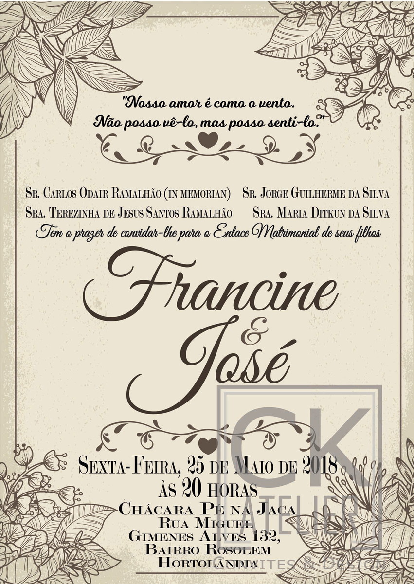 Convite Digital Casamento