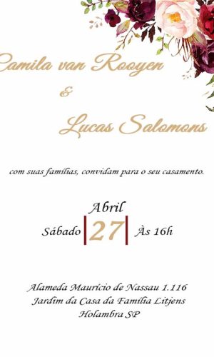 Convite Digital Casamento