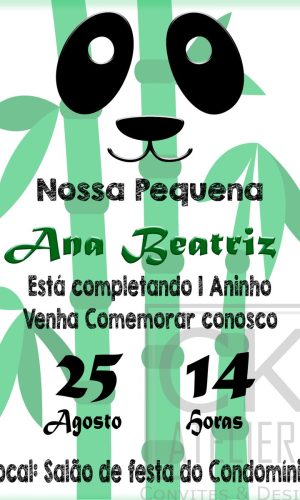 Convite Digital Chá de Bebê Animais Cute