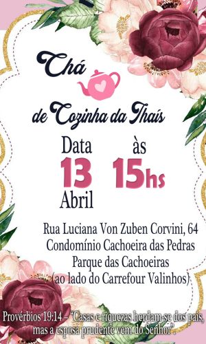 Convite Digital Chá de Cozinha