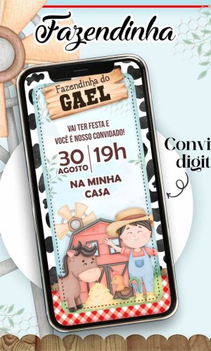Convite Digital Fazendinha