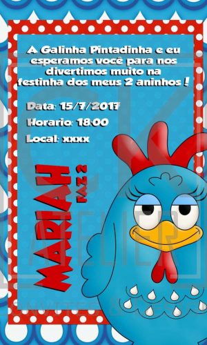 Convite Digital Galinha Pintadinha