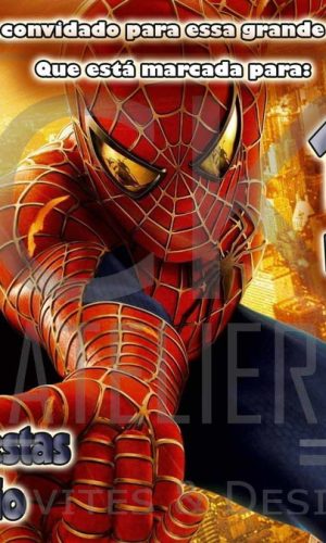 Convite Digital Homem Aranha