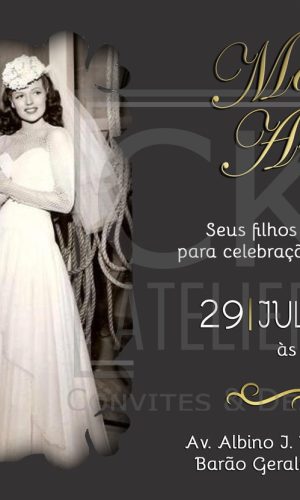 Convite Digital bodas de ouro