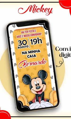 Convite Digital Mickey