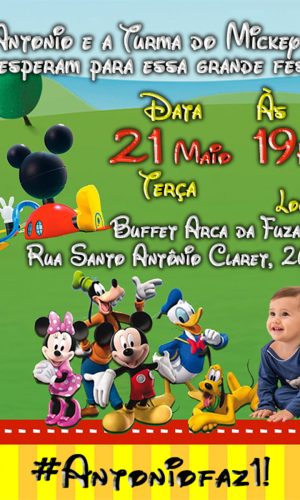 Convite Digital Mickey