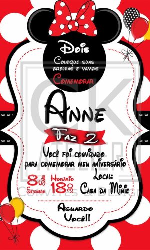Convite Digital Minie