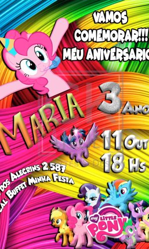 Convite Digital My little poney