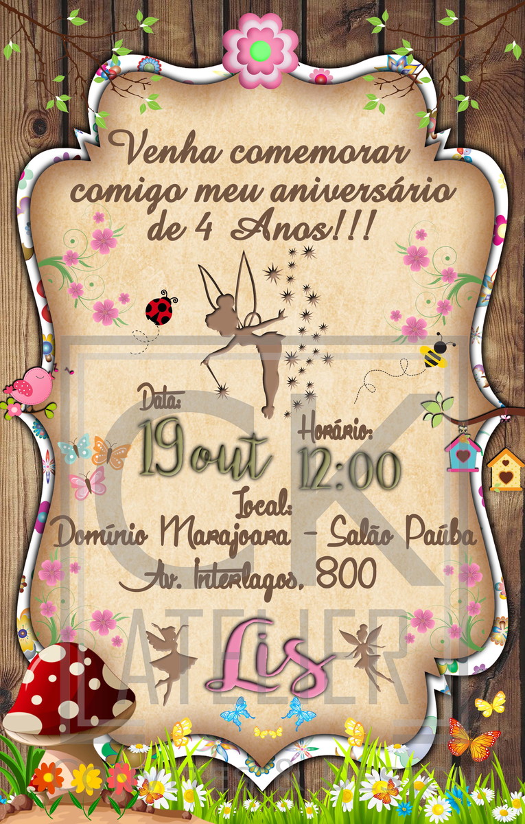 Convite Jardim Encantado