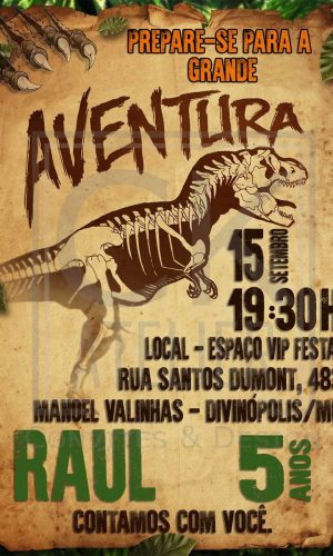 Convite Jurassic