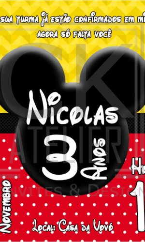 Convite Mickey