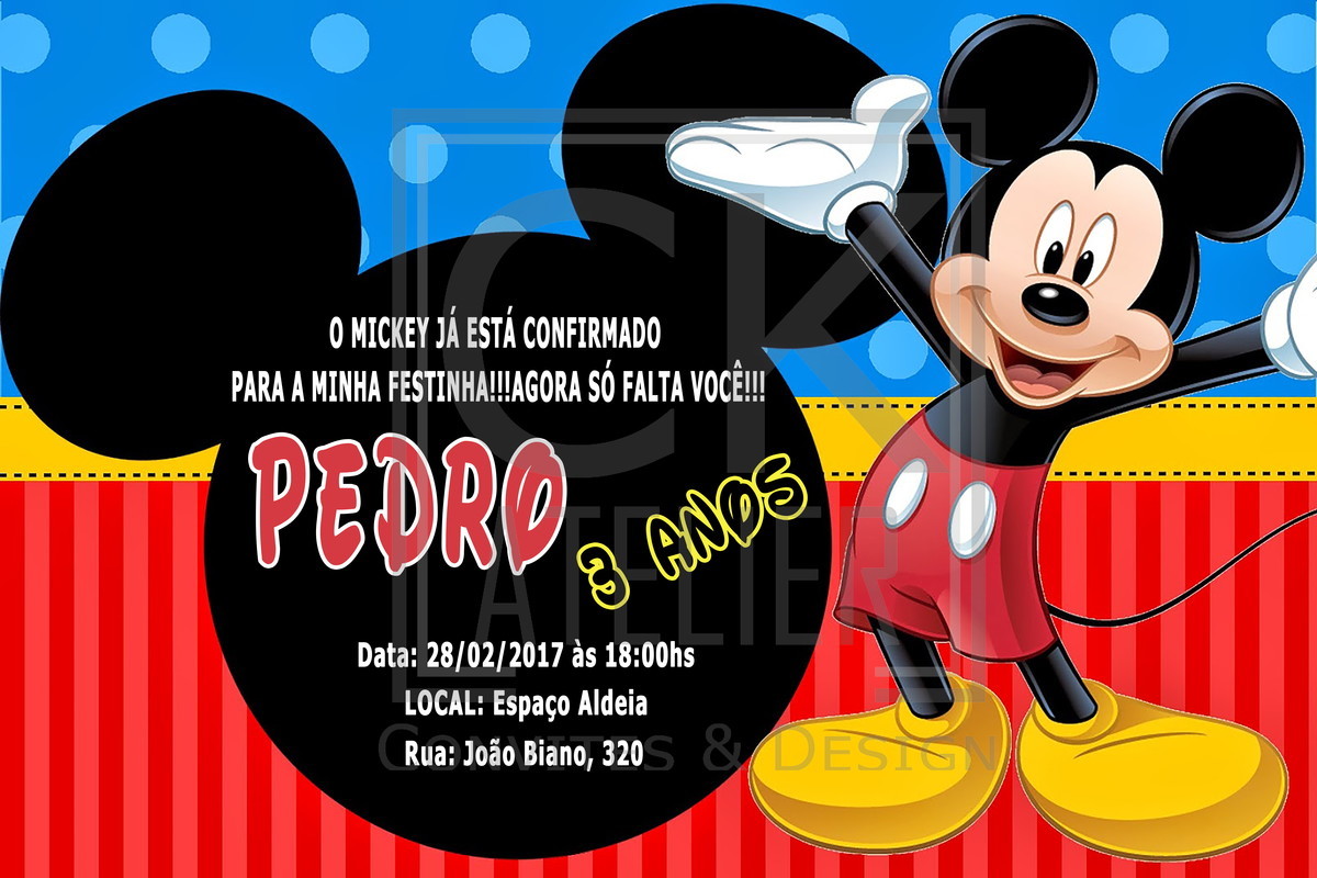Convite Mickey