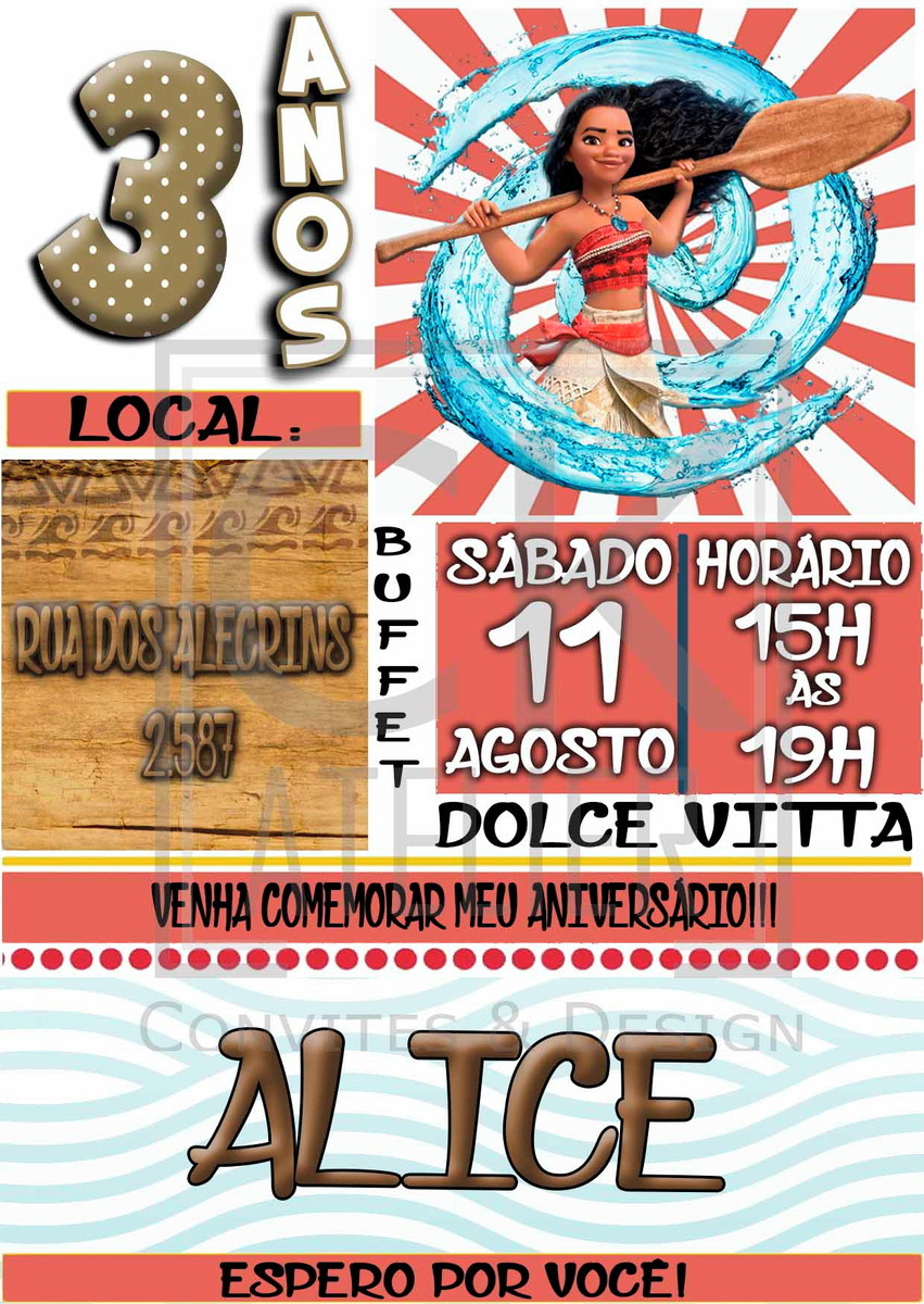 Convite Moana