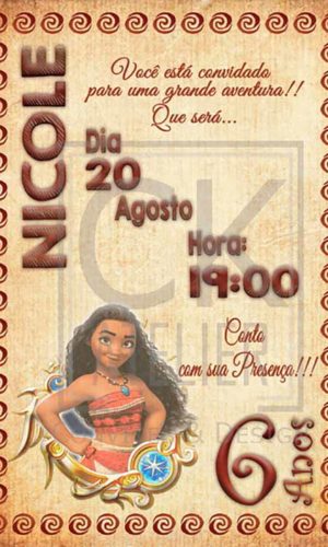 Convite Moana