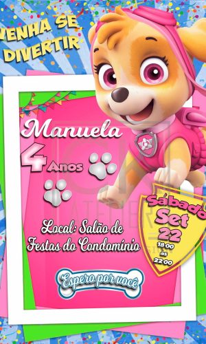 Convite Patrulha canina