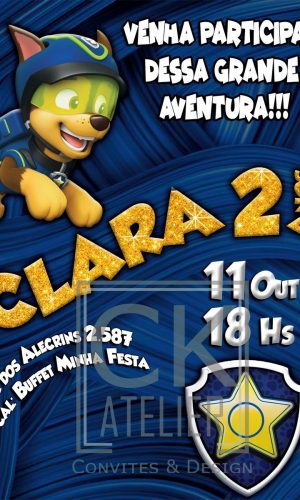 Convite Patrulha canina