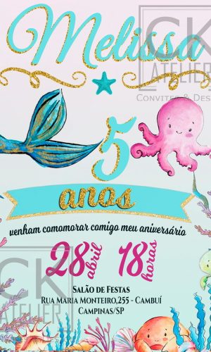 Convite Sereia