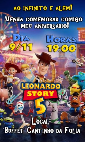 Convite Toy Story