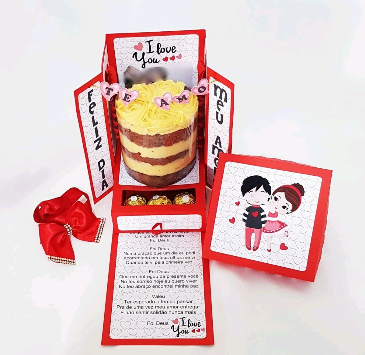 DIA DOS NAMORADOS CAIXA CENÁRIO MINI BOLO+DOCES PDF E STUDIO
