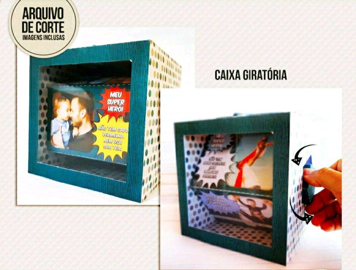 DIA DOS PAIS CAIXA GIRATÓRIA-SUPER PAI (#199) PDF E DXF