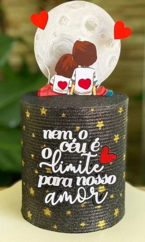 KIT 5 ARQUIVOS DE CORTE: TOPO DE BOLO DIA DOS NAMORADOS 003