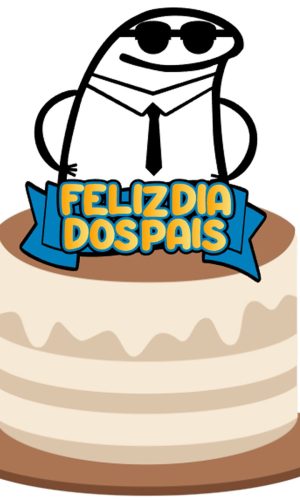 Kit C/ 5: Arquivo Corte Topo Flork Feliz Dia Dos Pais 045