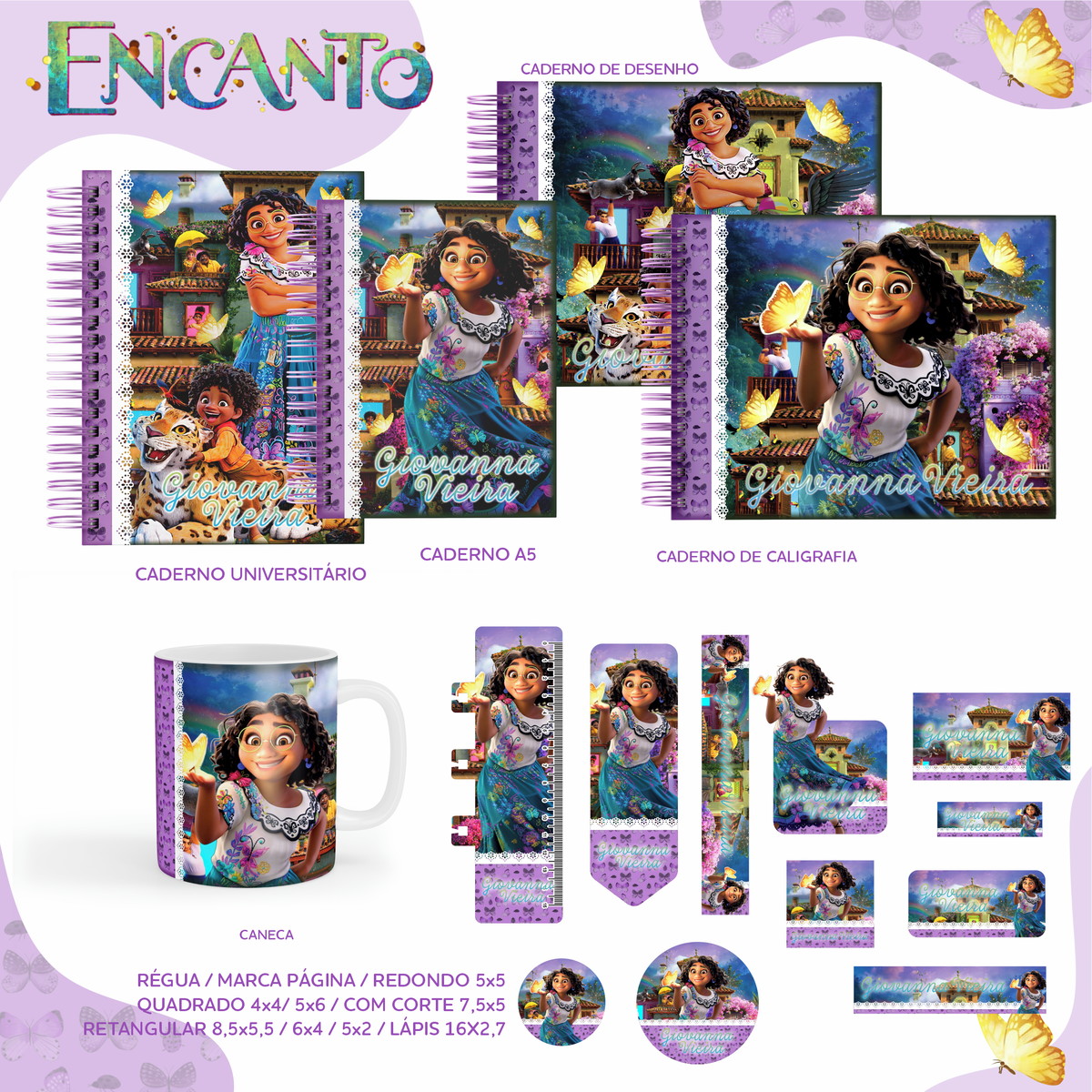 Arquivos: 41 - Kit Escolar Etiquetas Encanto
