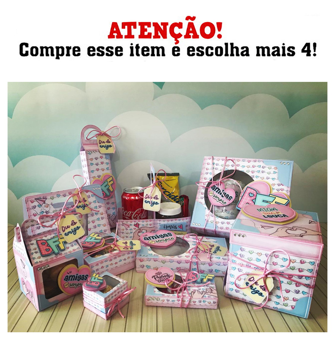 Kit c/ 5: Arquivo de Corte Dia do Amigo - STUDIO E PDF