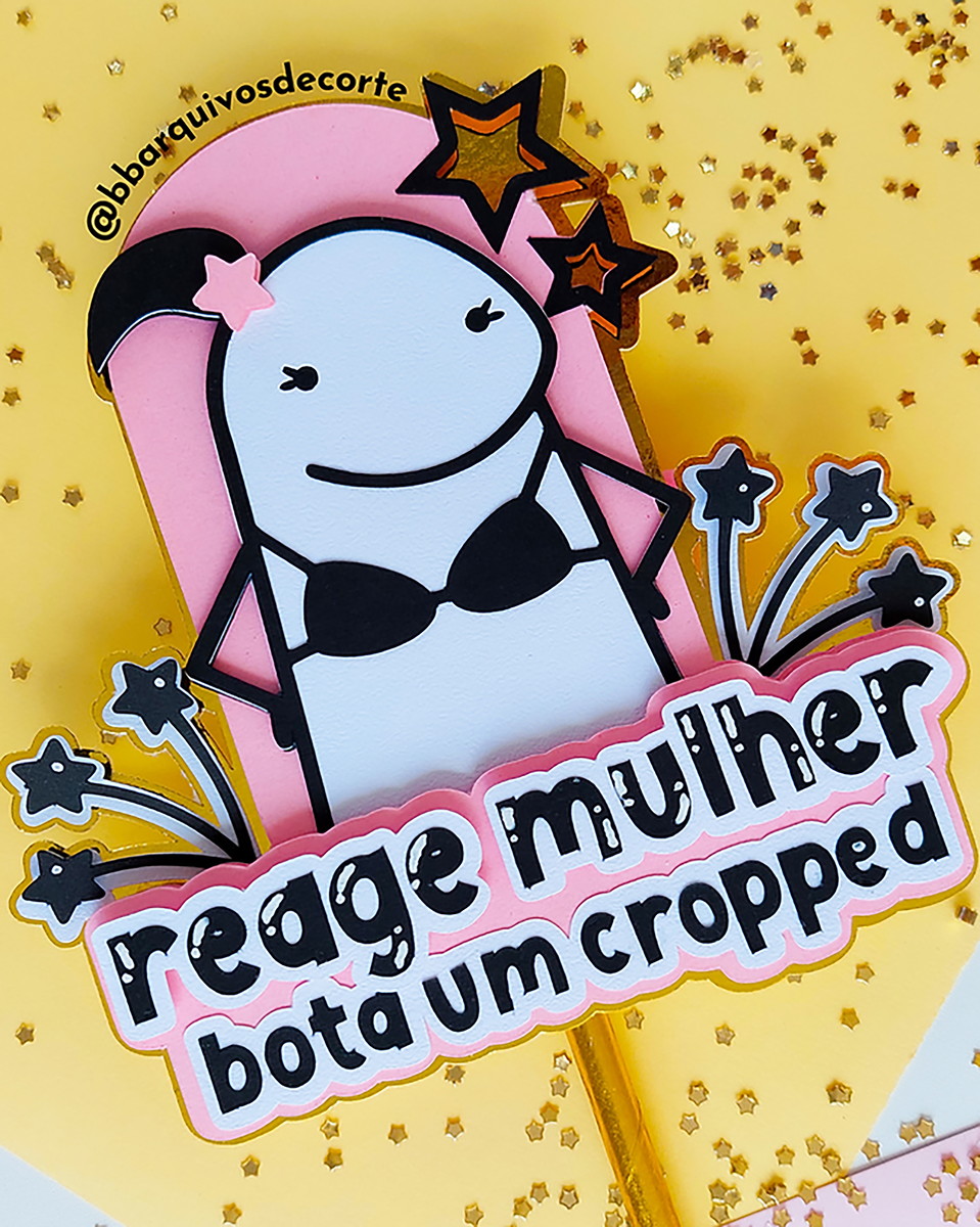 KIT C/ 5 ARQUIVO DE CORTE: TOPO DE BOLO FLORK BENTO CAKE 017