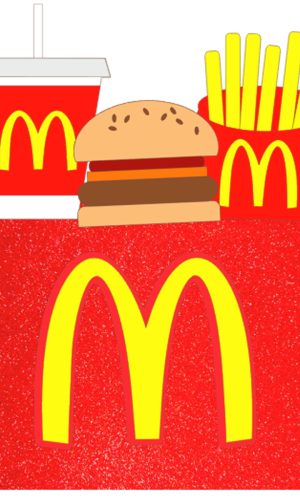 Kit C/ 5 Arquivo De Corte: Topo De Bolo Mc Donalds 005