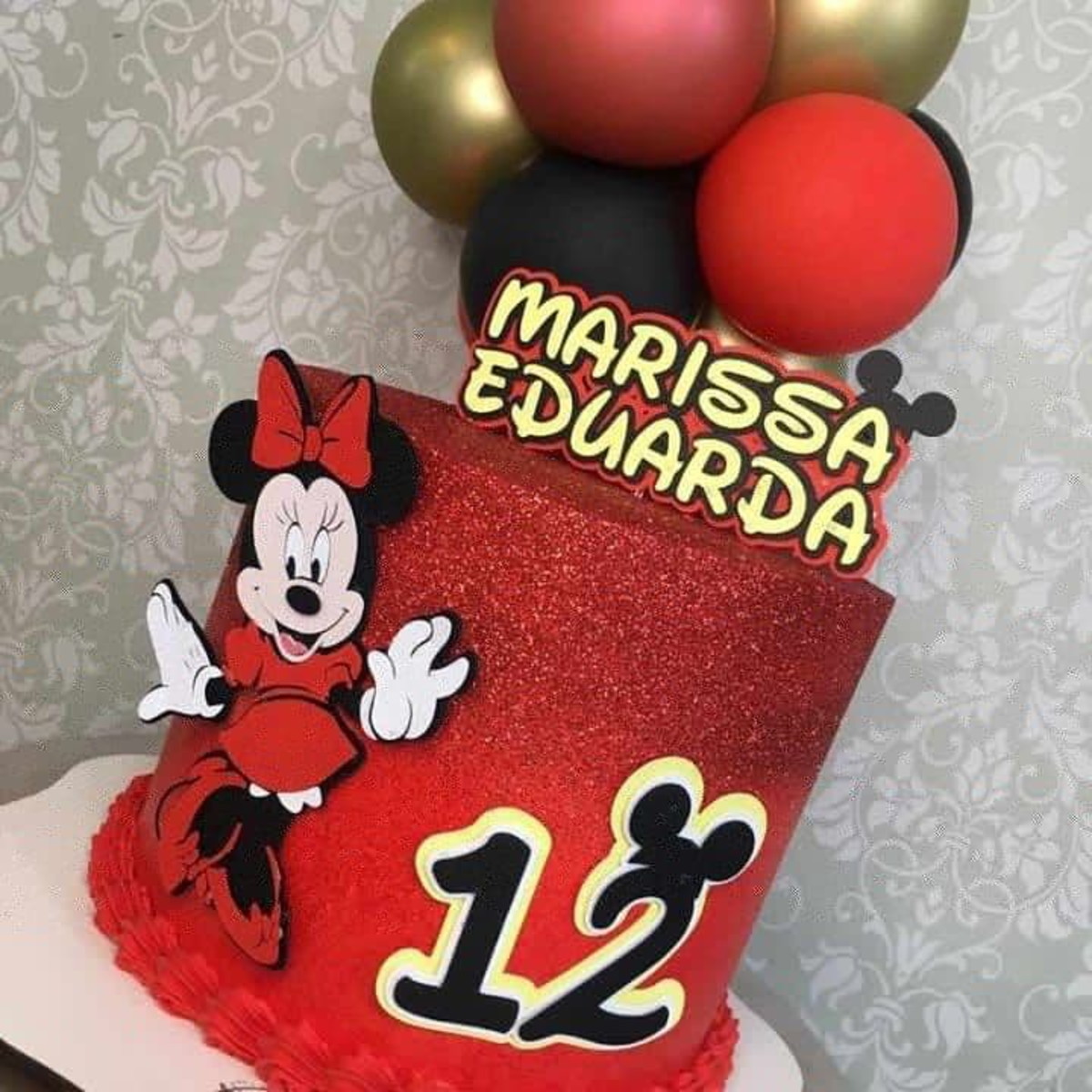 KIT C/ 5 ARQUIVO DE CORTE: TOPO DE BOLO MINNIE 006