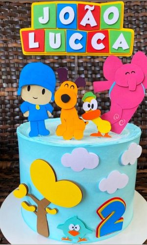 KIT C/ 5 ARQUIVO DE CORTE: TOPO DE BOLO POCOYO 001