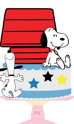 KIT C/ 5 ARQUIVO DE CORTE: TOPO DE BOLO SNOOPY 001