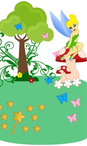 Kit C/ 5: Arquivo De Corte Topo Tinker Bell 003