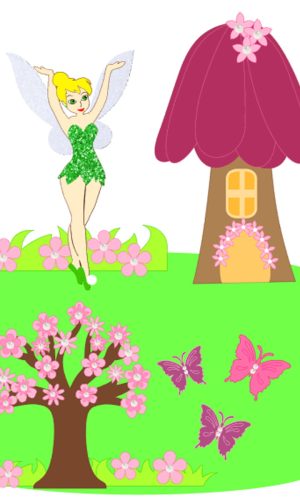 Kit C/ 5: Arquivo De Corte Topo Tinker Bell 004