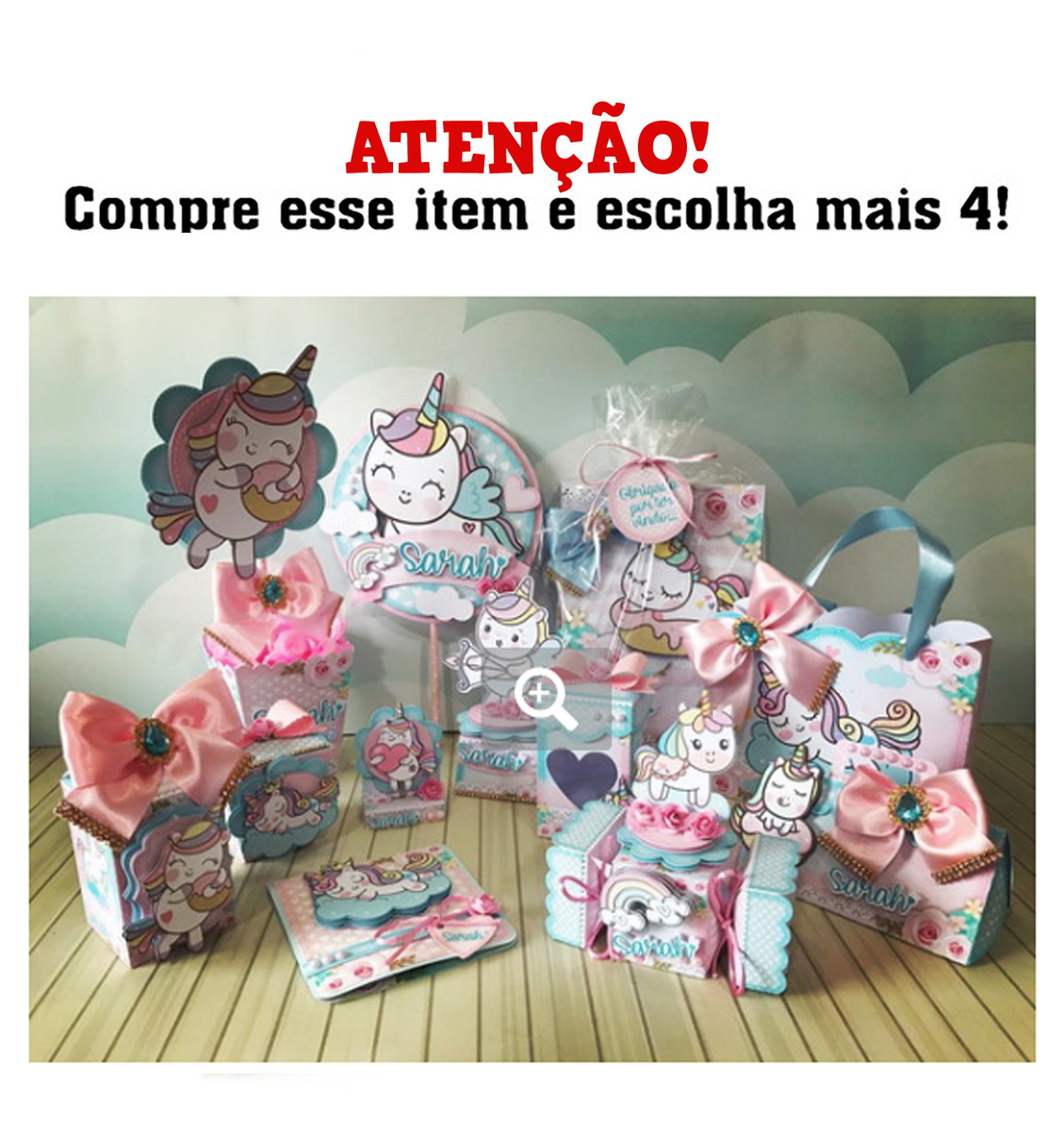 Kit c/ 5: Arquivo de corte Unicórnio 1