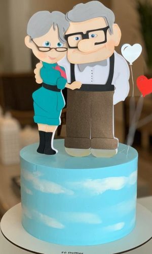 Kit C/ 5 Arquivo: Topo De Bolo Casal Up Altas Aventuras 001