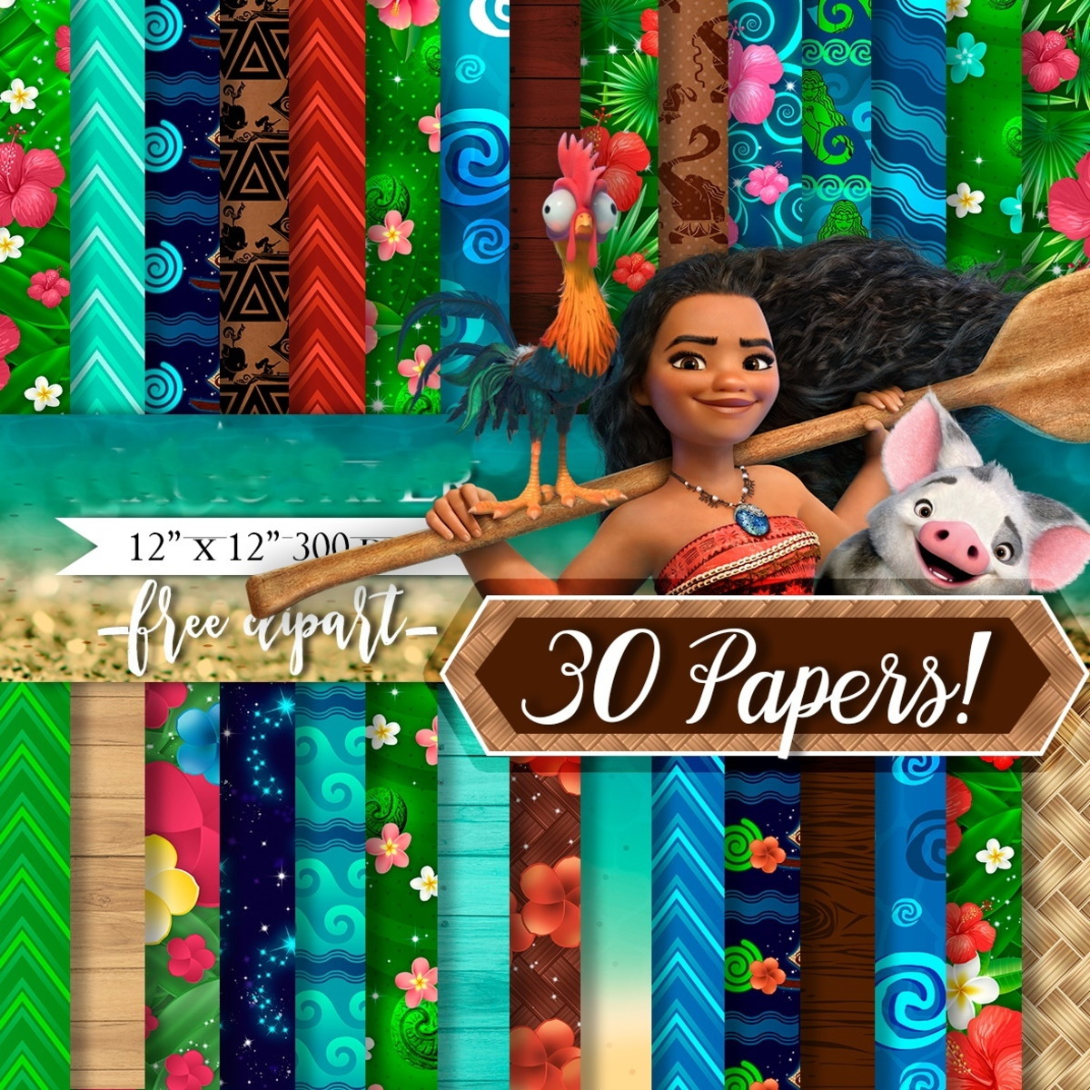 Kit Digital Moana- Scrapbook