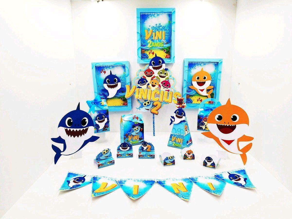 KIT SÓ UM BOLINHO BABY SHARK (#425) - PDF E STUDIO