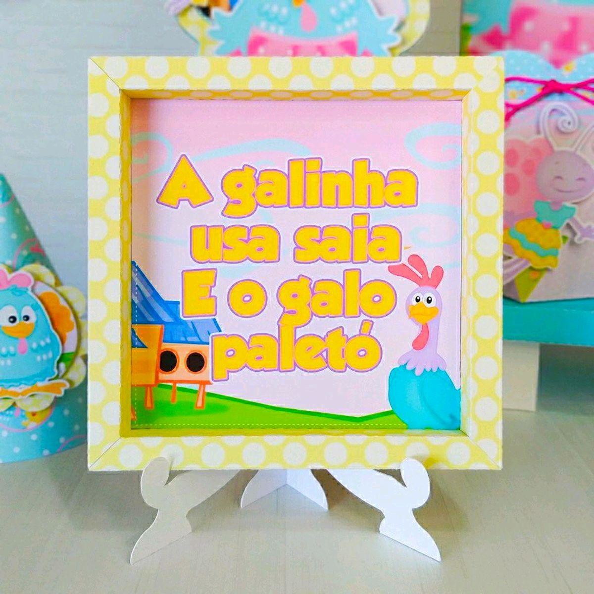 KIT SÓ UM BOLINHO GALINHA PINTADINHA MENINA (#563)PDF STUDIO - Imagem 4