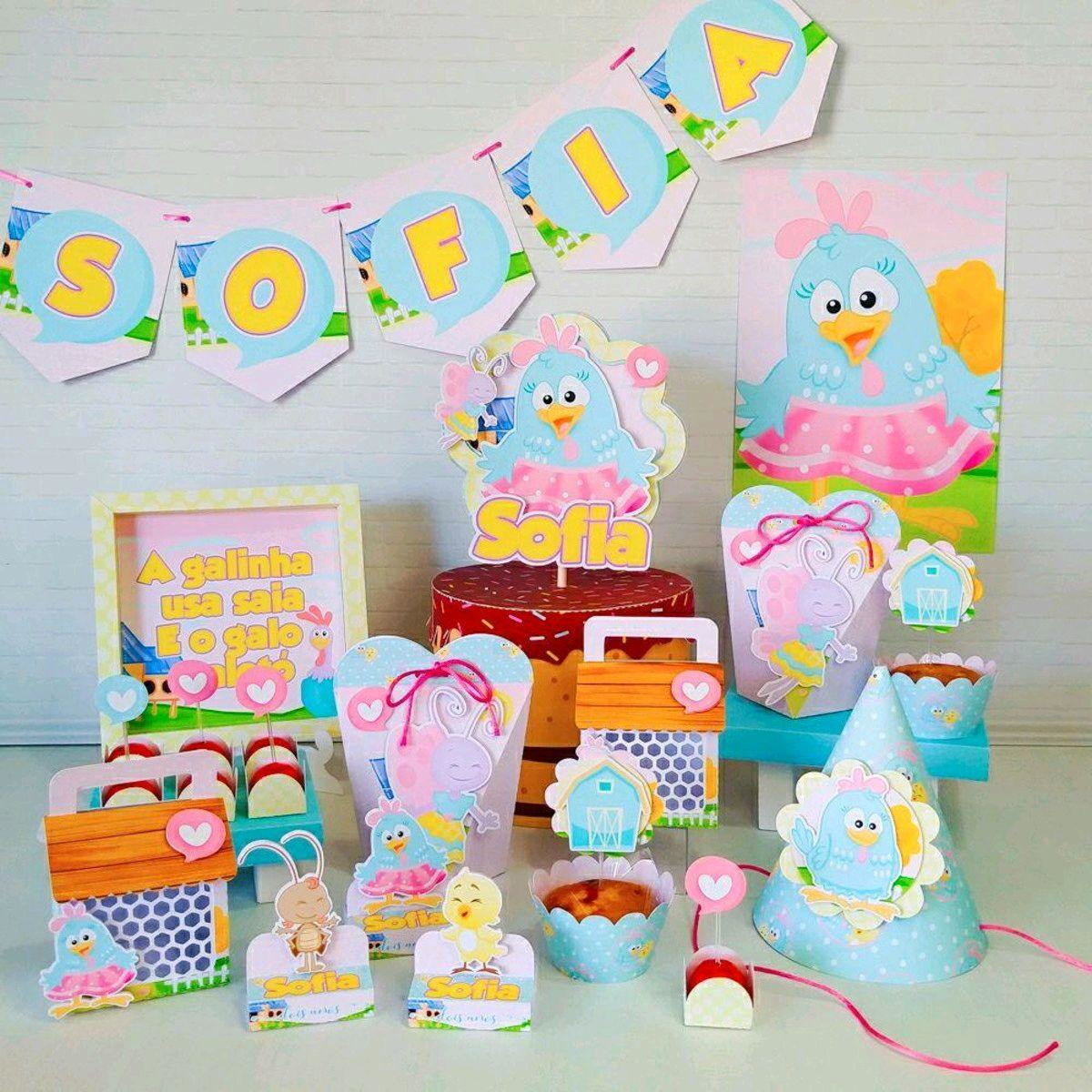 KIT SÓ UM BOLINHO GALINHA PINTADINHA MENINA (#563)PDF STUDIO